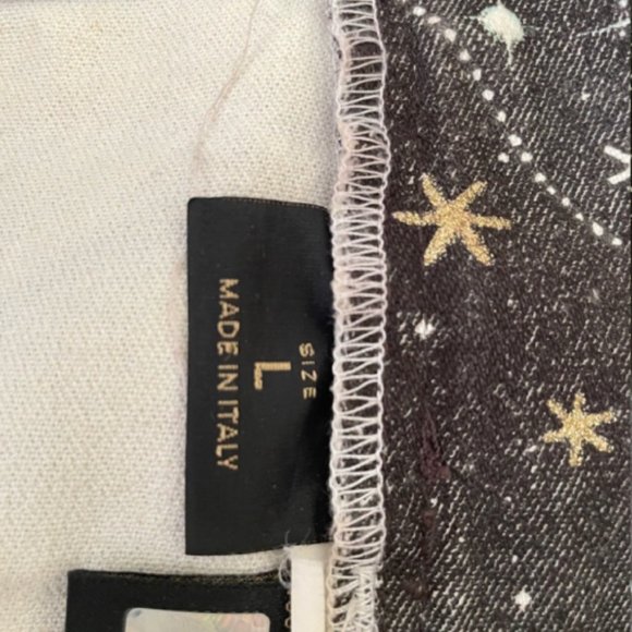 Roberto Cavalli Black Starry Print Skirt - Picture 9 of 9